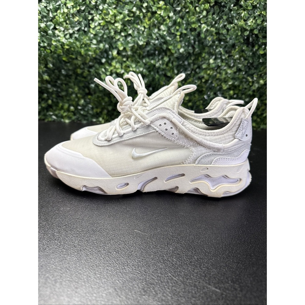 Nike React Live Shoes CV1772-101 Men size 6.5 White/White-Platinum Sneakers